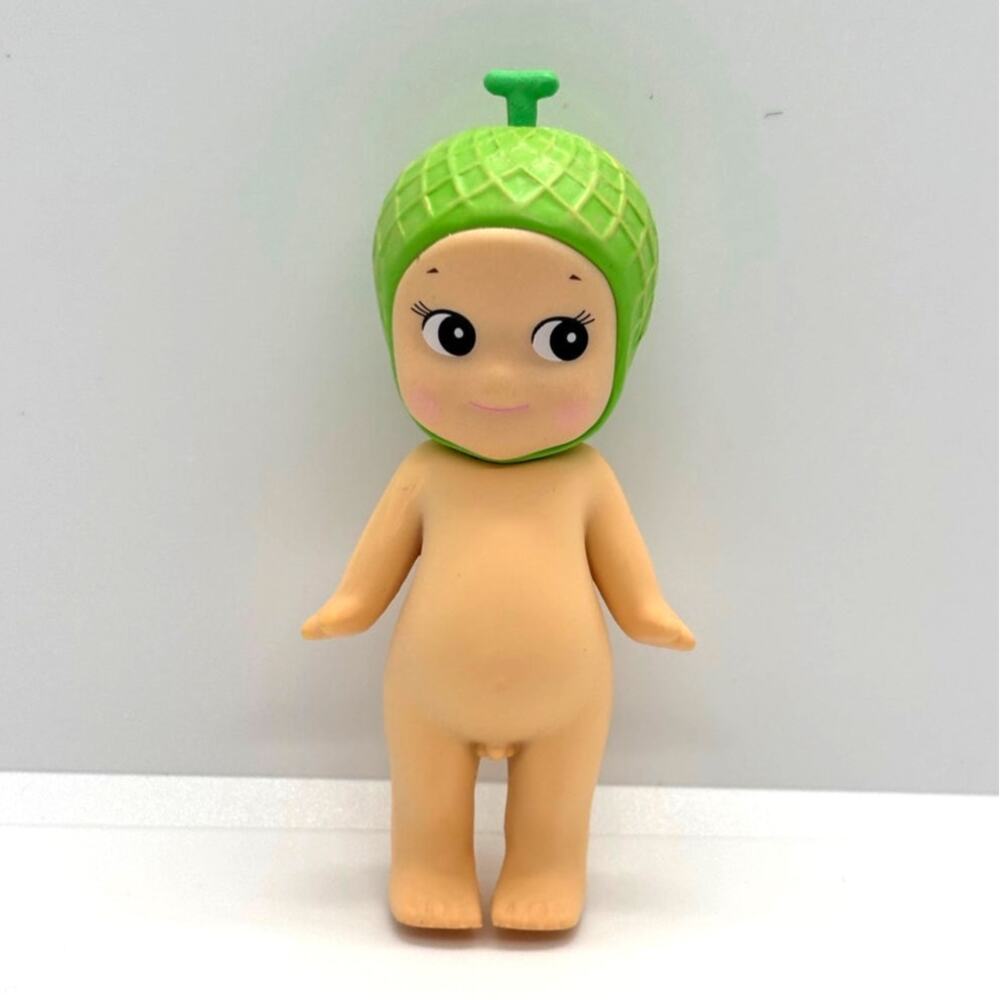New Unbranded Kewpie/Angel Mini Collectible Figure Melon Fruit Costume, Open Bx